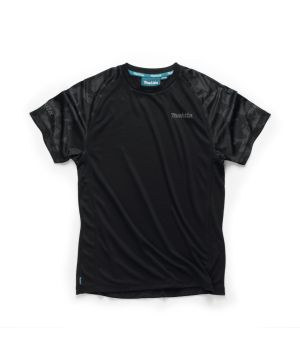 Makita MK102M Tech T-Shirt in Black, size L