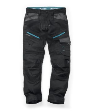 Makita MK303M Vector Stretch Trousers in Black 38R
