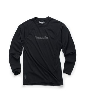 Makita MK501M Tech Baselayer Top in black, XL