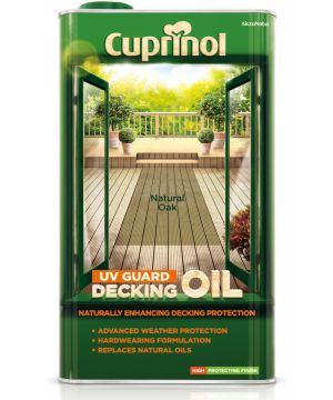 Cuprinol UV Guard Decking Oil - Natural Oak - 5L