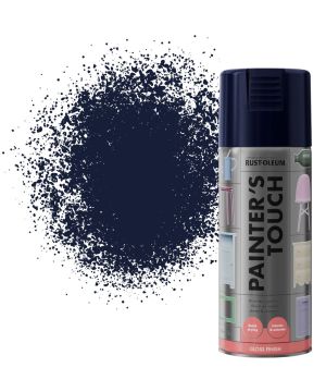 Rust-Oleum Painters Touch 400ml aerosol spray paint in smooth gloss navy blue