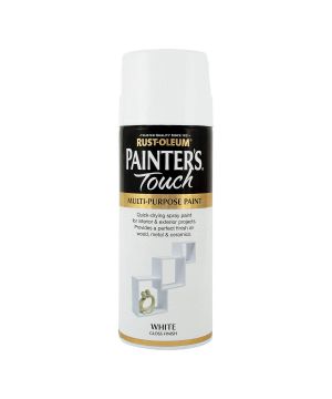 Rust-Oleum Painters Touch White Gloss Spray Paint 400ml