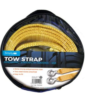 Simply TB3000 3000kg 4m Tow Strap