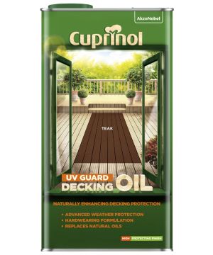 Cuprinol UV Guard Decking Oil Teak 5L