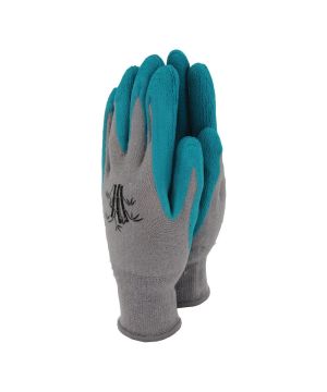 Town & Country Weedmaster Bamboo Gloves in Teal, size XS
