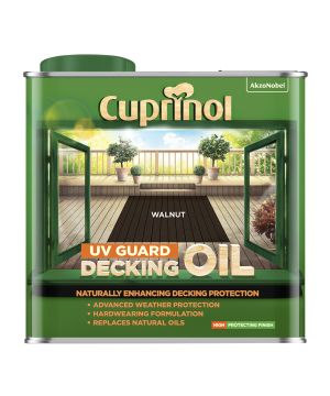 Cuprinol UV Guard Decking Oil in Walnut, 2.5L