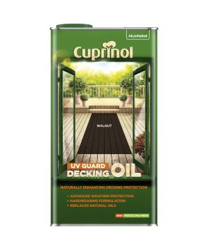 Cuprinol UV Guard Decking Oil in Walnut, 5L