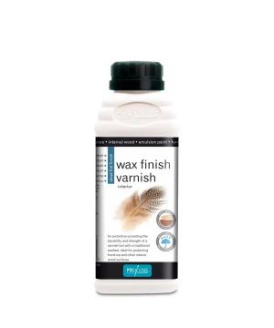 Polyvine Wax Finish Varnish Dead Flat Finish 500ml clear wood varnish tin