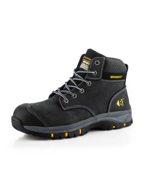Buckbootz Wizardz Nubuckz safety boot in black, size 7
